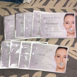 Silver foil lip masks ♥️